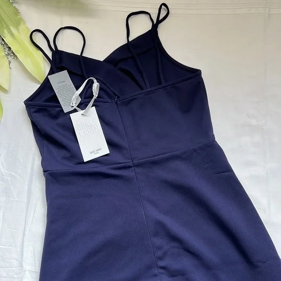 🌟nwt GRACE KARIN Summer V-Neck Spaghetti Dress Retro Ruched Bodycon Dress🌟 - Picture 10 of 10